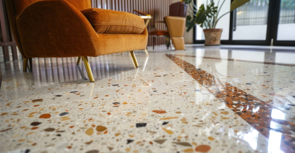 Home epoxy terrazzo