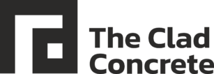 the clad concrete logo black